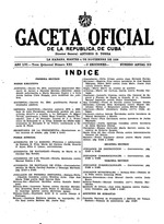 Gaceta Oficial De La Republica De Cuba